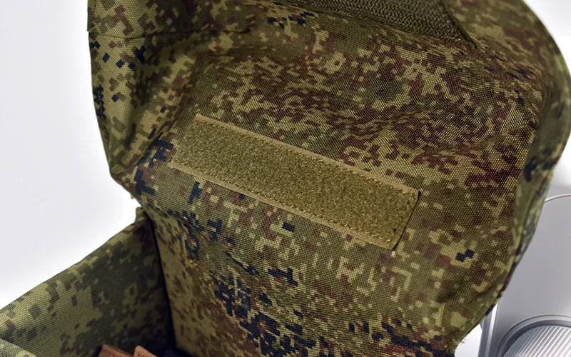Detalle del diseño y patrón camo