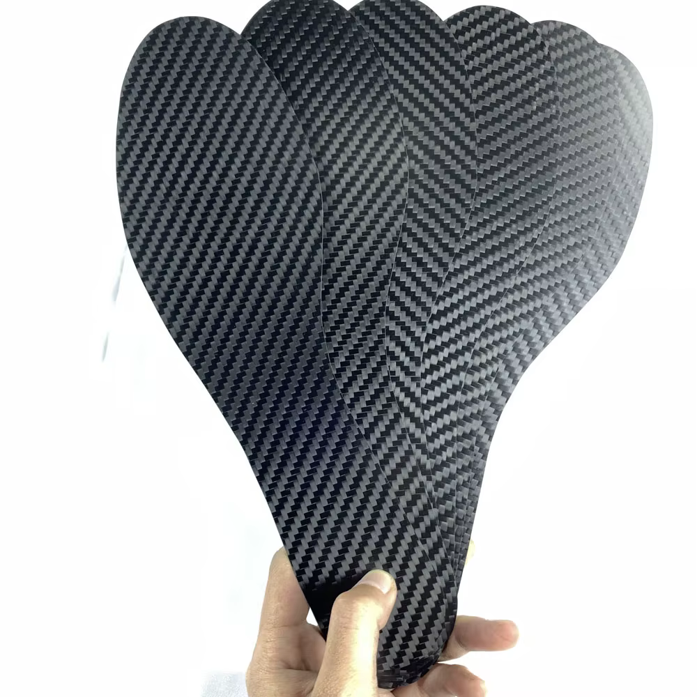 Plantilla fibra carbono antitorsional absorción impactos antideslizante