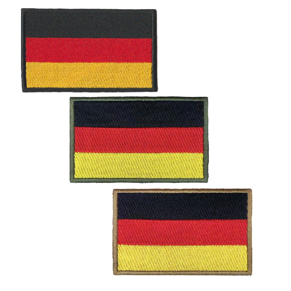 Parche táctico bordado bandera alemana con velcro