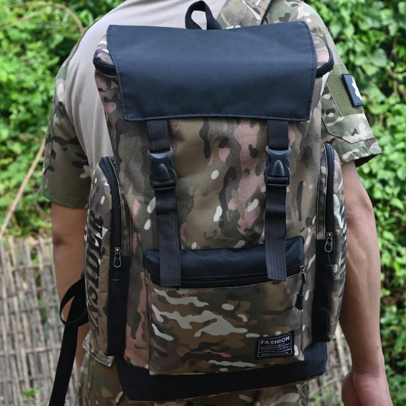 Mochila táctica camuflaje outdoor ligera resistente para senderismo - imagen 2