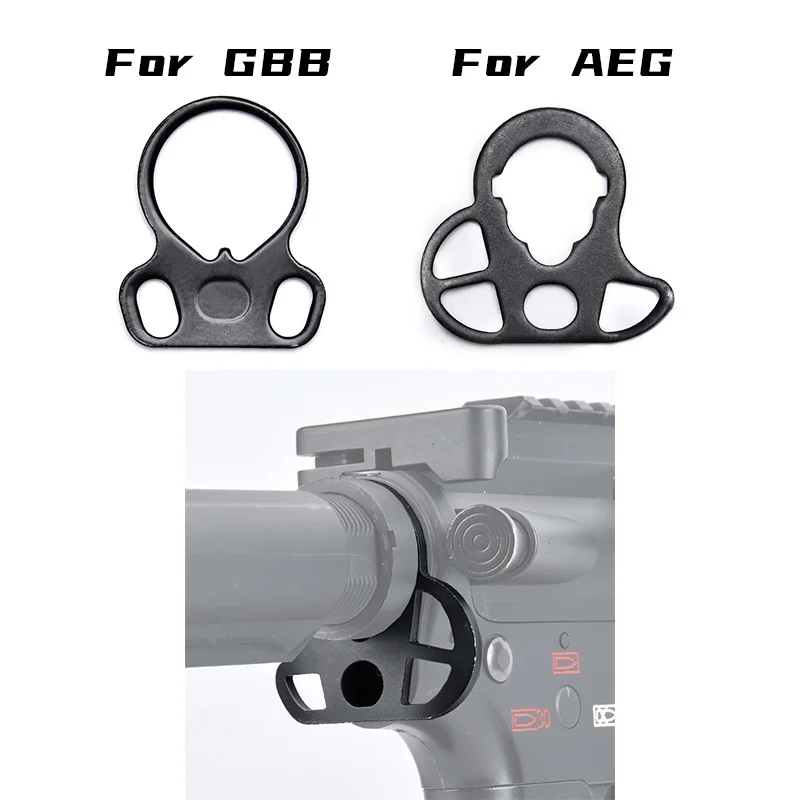 AEG Hebilla QD de metal anilla redonda mariposa para Airsoft - imagen 4