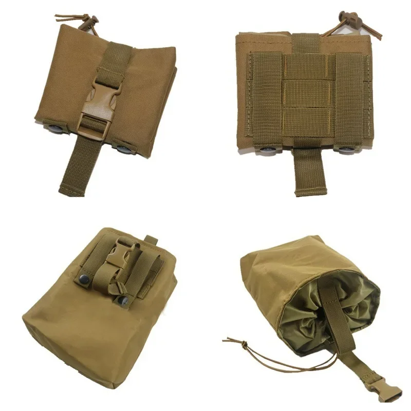 Bolsa táctica de descarga MOLLE plegable EDC con funda magnética