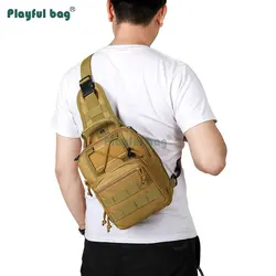 AVA135 Bolso de pecho táctico para hombre - bandolera multifuncional