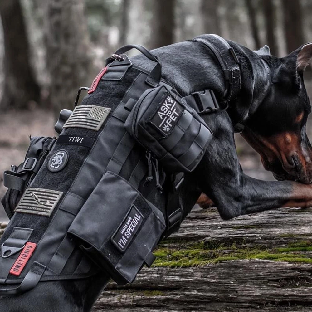 Parche táctico personalizado con nombre bordado para chaleco MOLLE - imagen 2