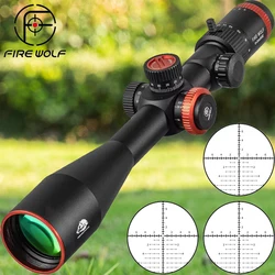 FIRE WOLF QZ 6-24x50E Mira telescópica táctica retícula roja/verde caza