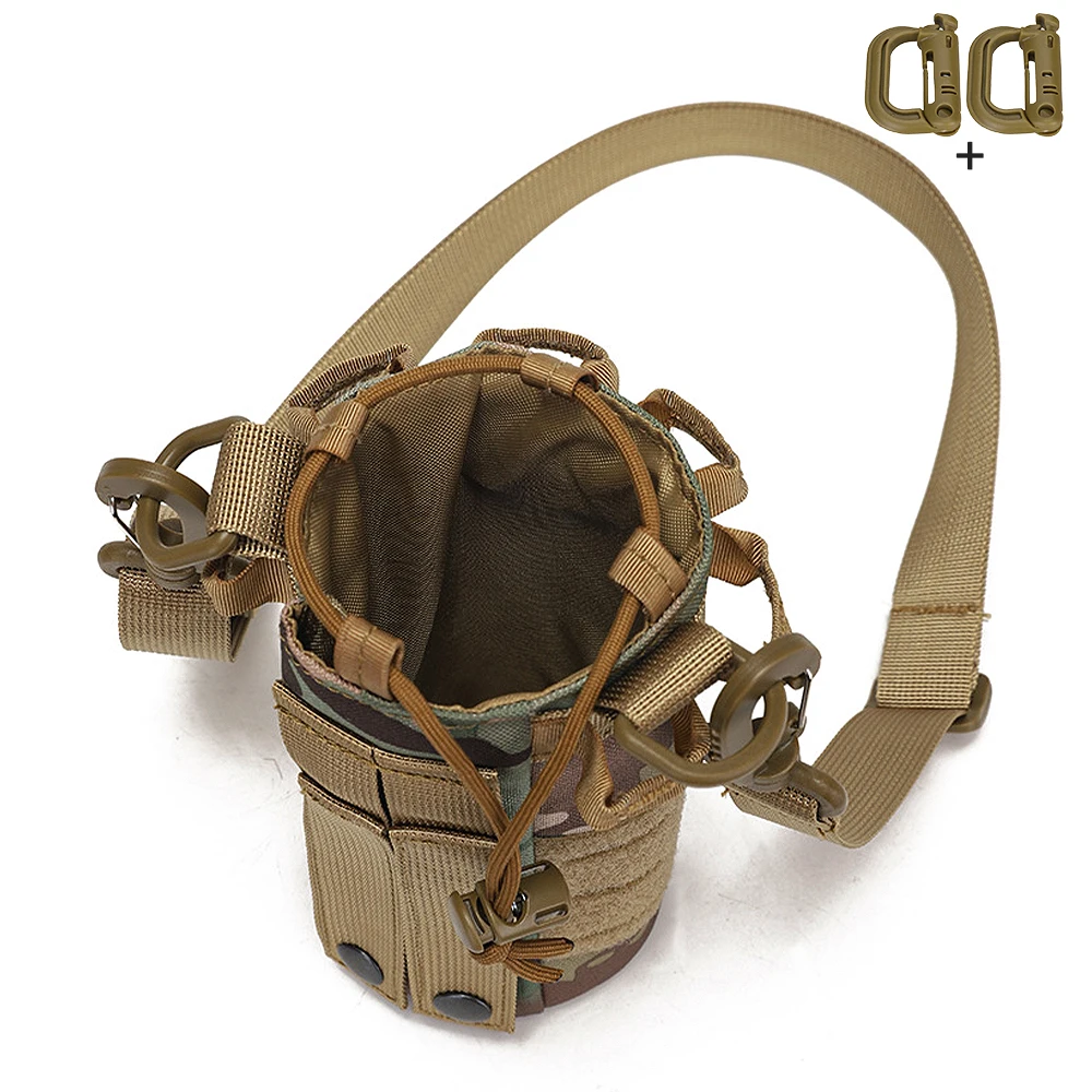 Bolsa portabotellas MOLLE para mochila con correa