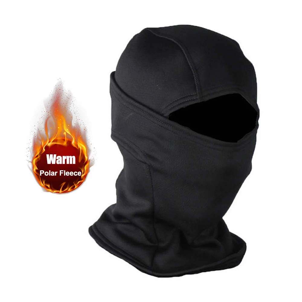 Pasamontañas de lana camuflaje cálido para invierno, máscara facial - imagen 2