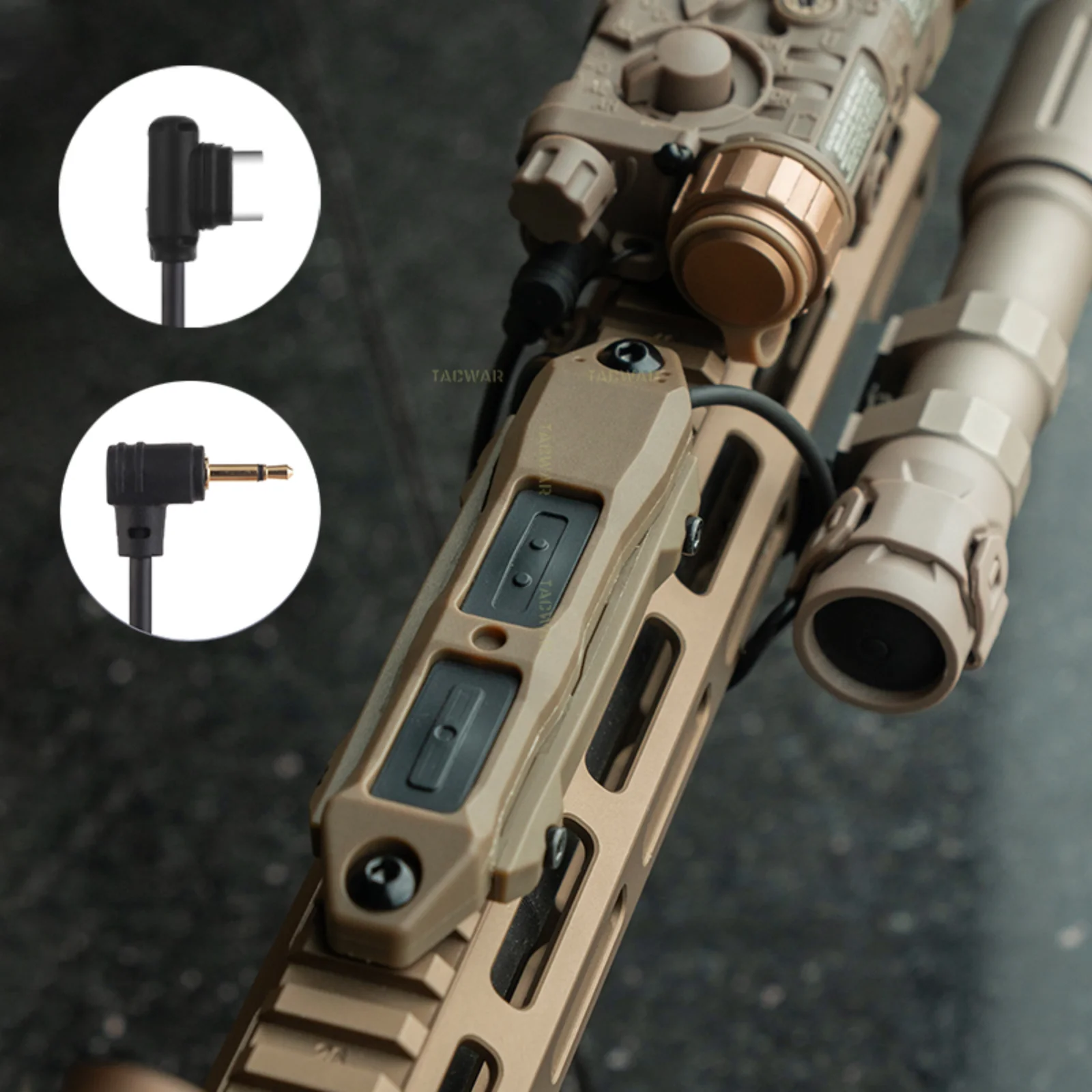 TAPS Interruptor táctico remoto de presión doble función para linterna - imagen 5