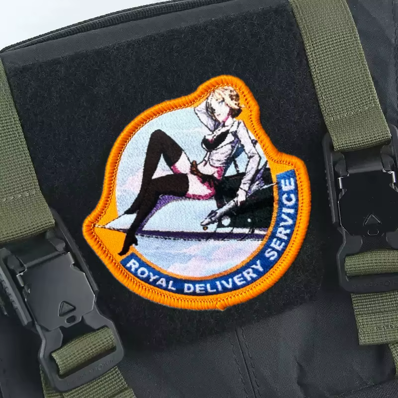 Parche táctico Ace Combat 7 Rosa Cossette – Velcro militar - imagen 4