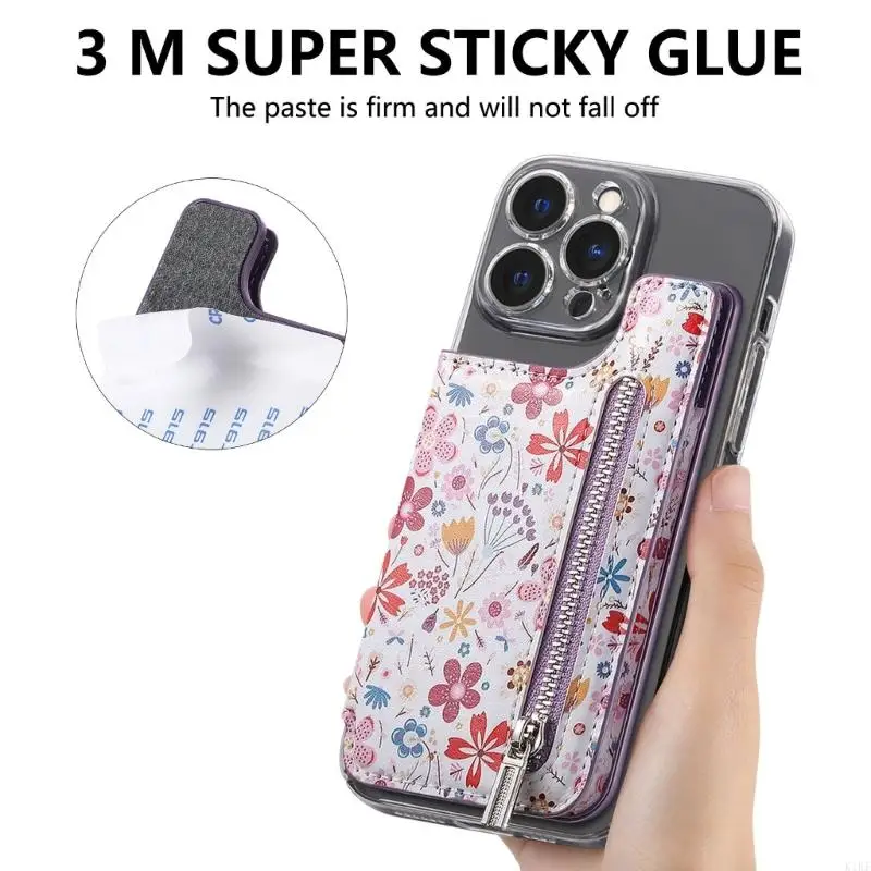 Billetera táctica para tarjetas con soporte plegable móvil PU - imagen 5