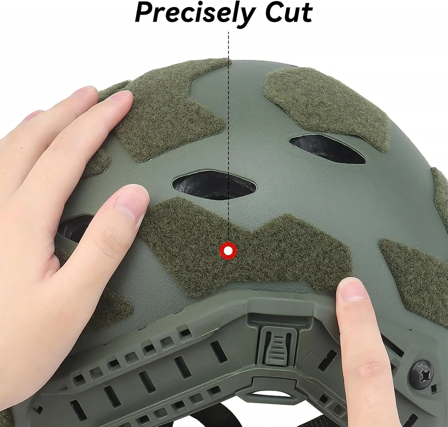 FAST High Cut: parches tácticos autoadhesivos para casco con velcro - imagen 4