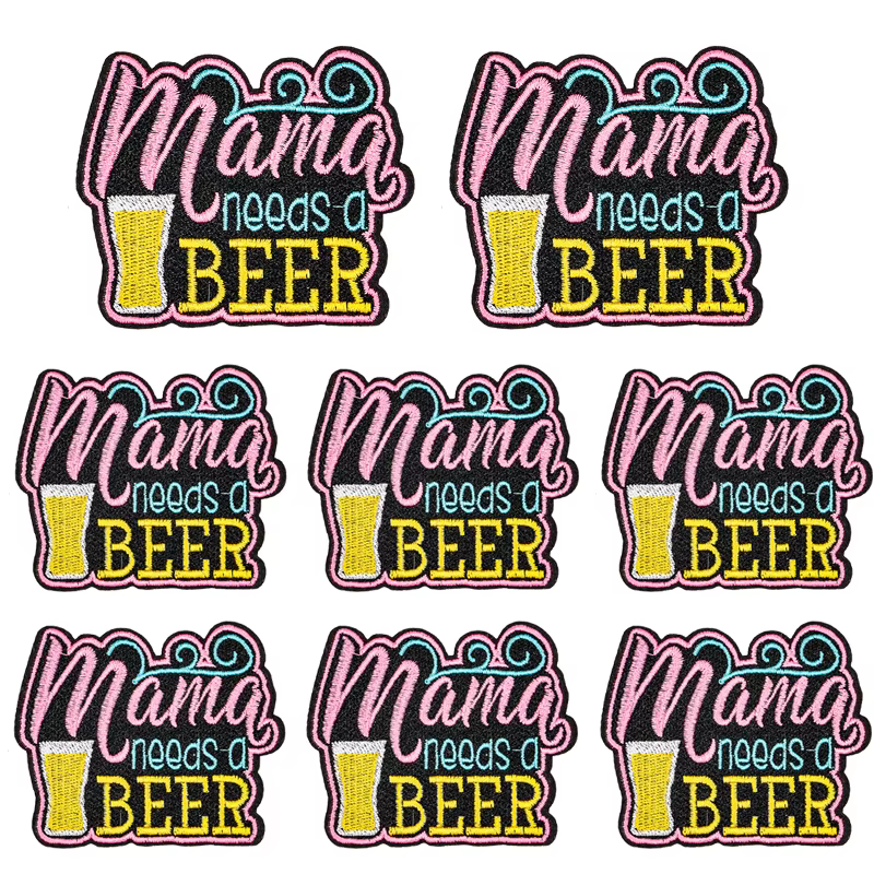 Parche bordado termoadhesivo Mama para ropa, chaquetas y mochilas