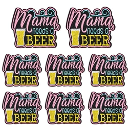 Parche bordado termoadhesivo Mama para ropa, chaquetas y mochilas