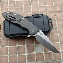JUFULE XM-24 Cryo VG10: cuchillo plegable con mango de titanio