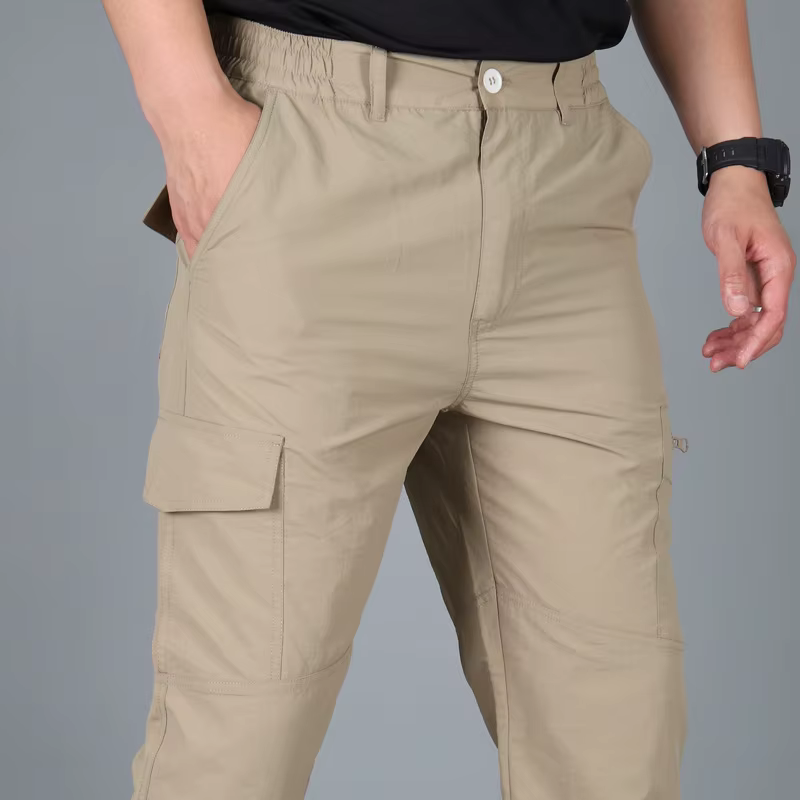 Pantalones cargo tácticos de verano para hombre impermeables ligeros - imagen 3