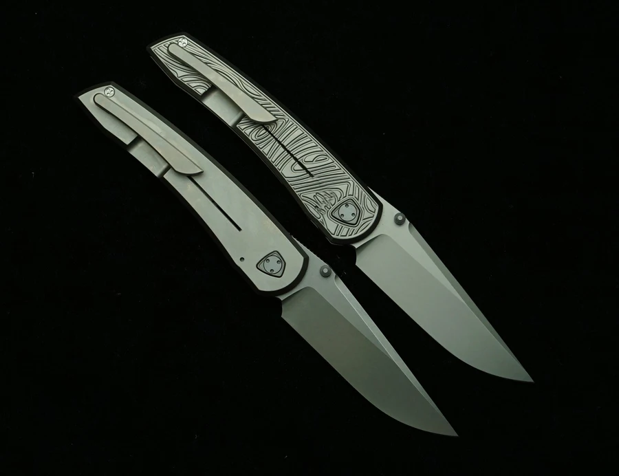 Waka cuchillo plegable EDC de bolsillo titanio acero 154CM cerámico - imagen 4