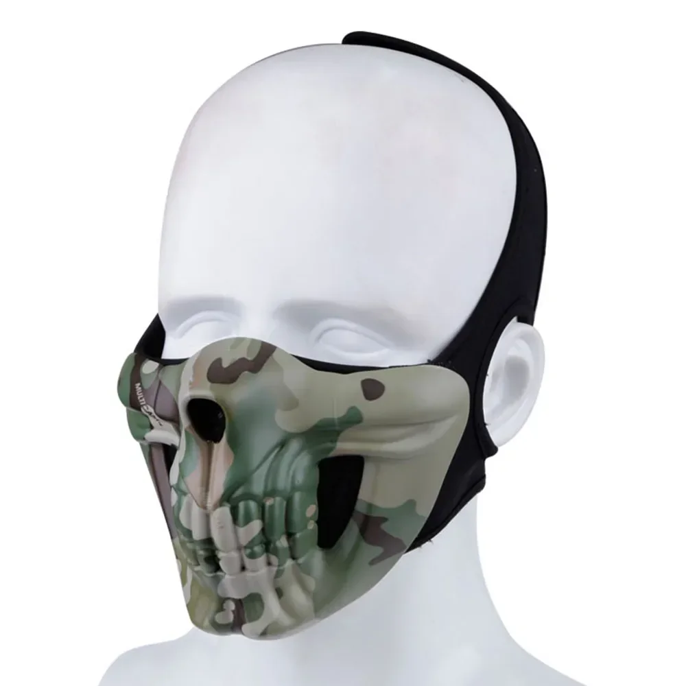 Máscara táctica calavera media cara – Airsoft, Paintball, Caza - imagen 5