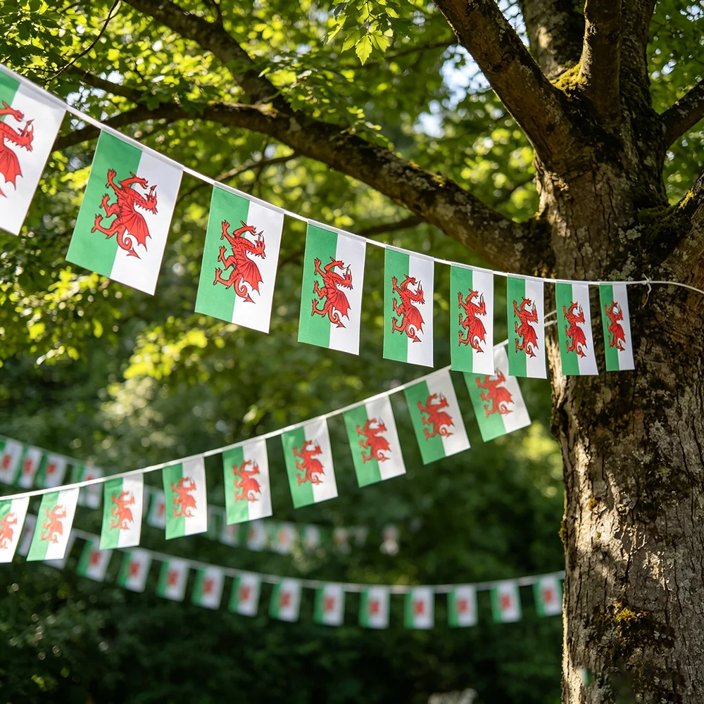 Banderín de Gales para decoración de fiestas y festivales - imagen 5