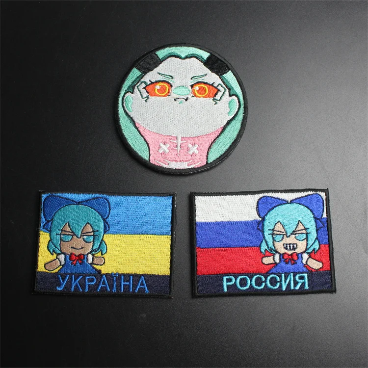 Parche táctico con patrón de dibujos animados