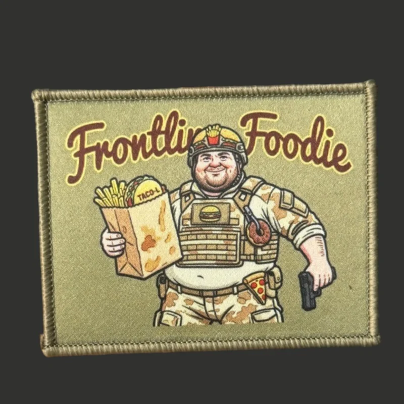 Frontline Foodie Parche táctico insignia impresa velcro gancho-bucle - imagen 4