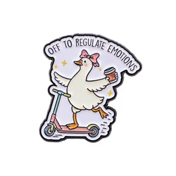 Pin táctico de metal esmalte pato para mochila y sombrero duradero