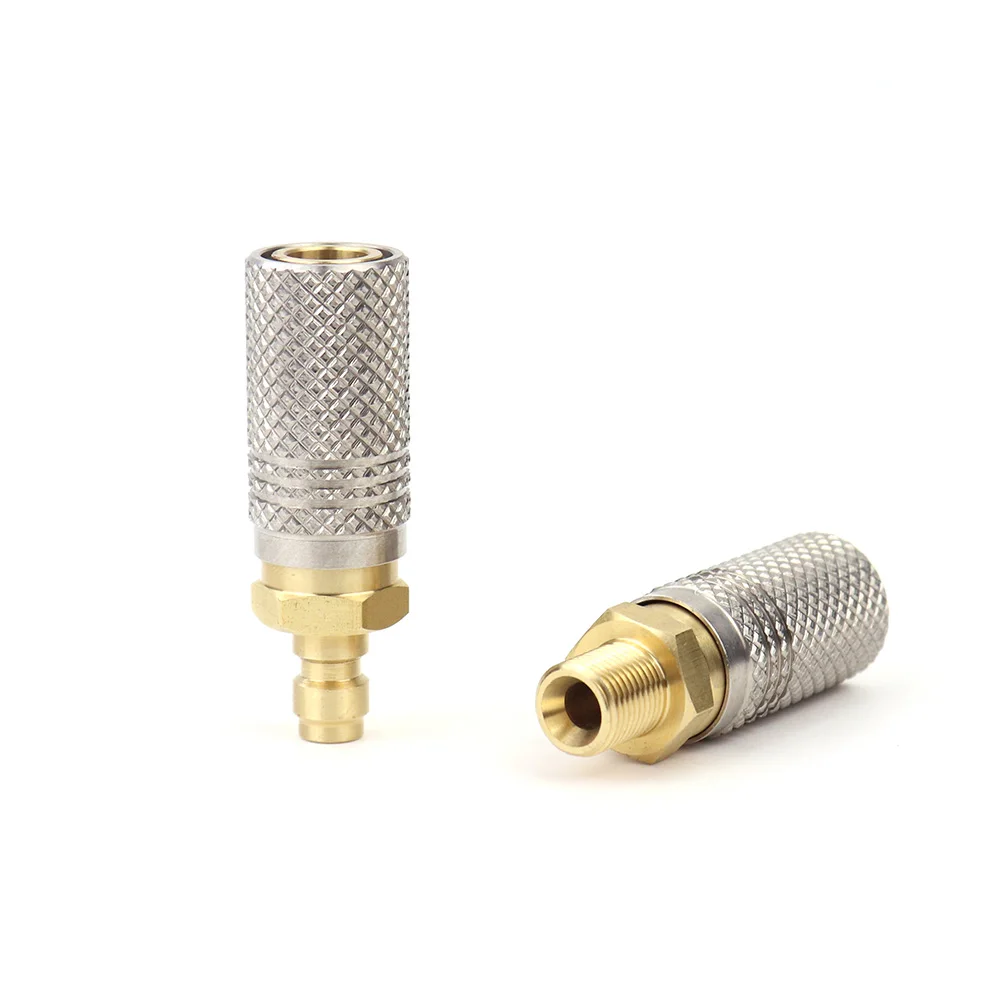 Adaptador carga aire rápido rosca macho-hembra alta flujo - imagen 4