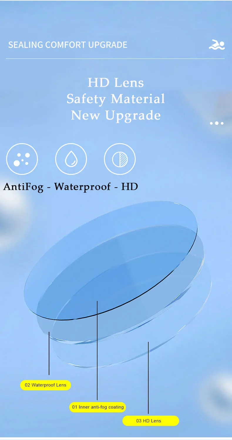 Gafas natación niños anti-niebla – Junior ajustables homologadas - imagen 3