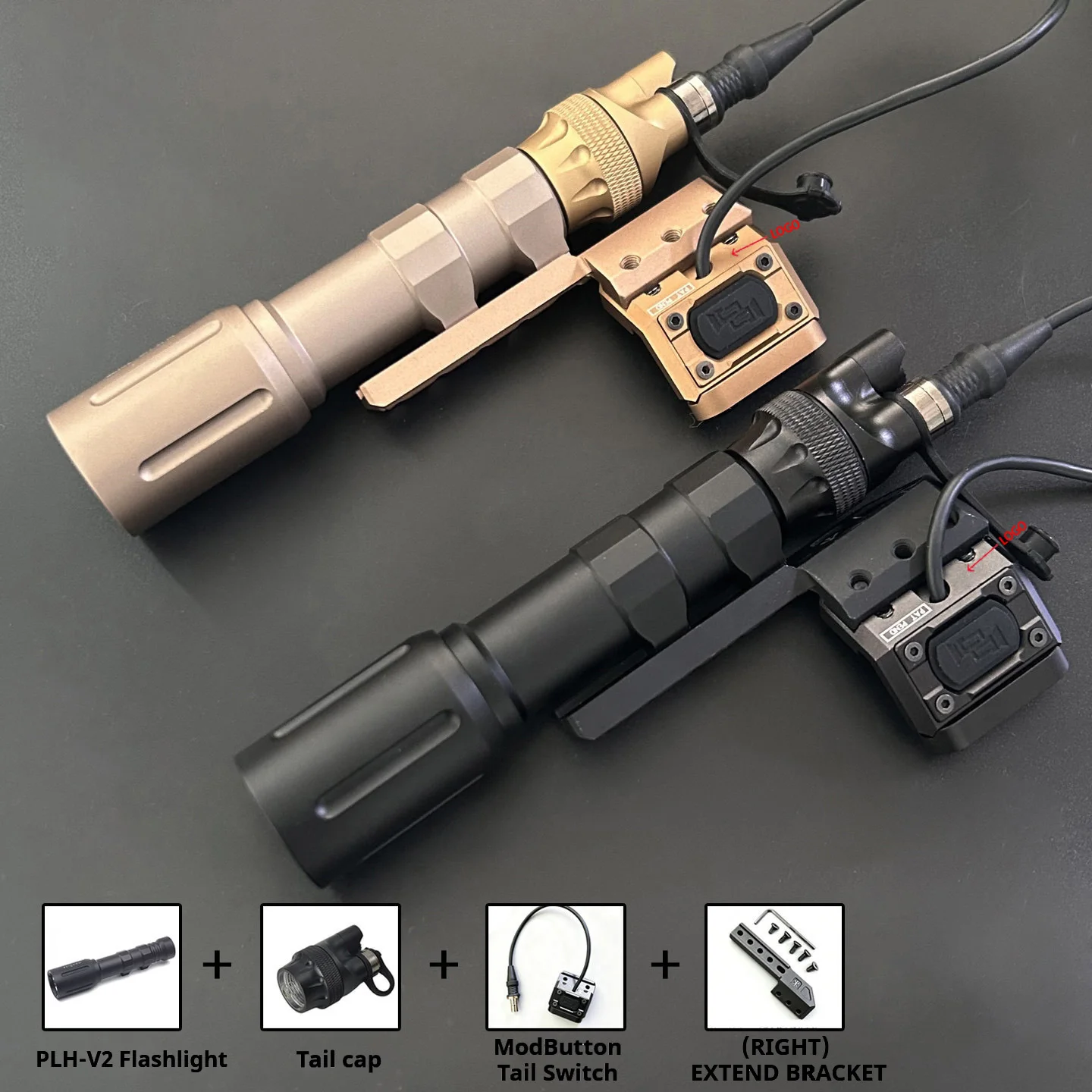 Modlit PLH-V2 Linterna táctica para riel Picatinny, exploración - imagen 4