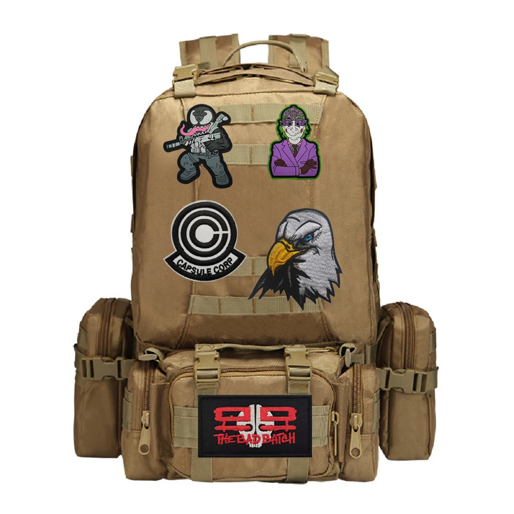Parches de oso y águila bordados