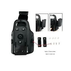 Funda táctica de muslo para pistola con plataforma cargador y clip