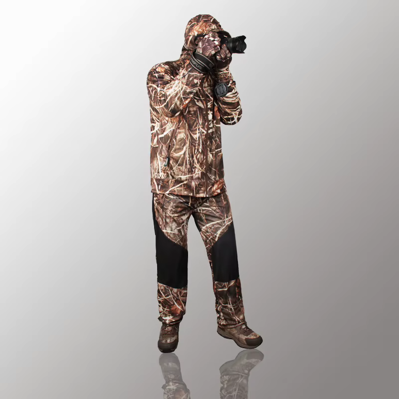 Traje de caza transpirable secado rápido – Camuflaje hombre primavera otoño - imagen 2