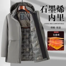 Chaqueta táctica de grafeno con capucha acolchada térmica hombre
