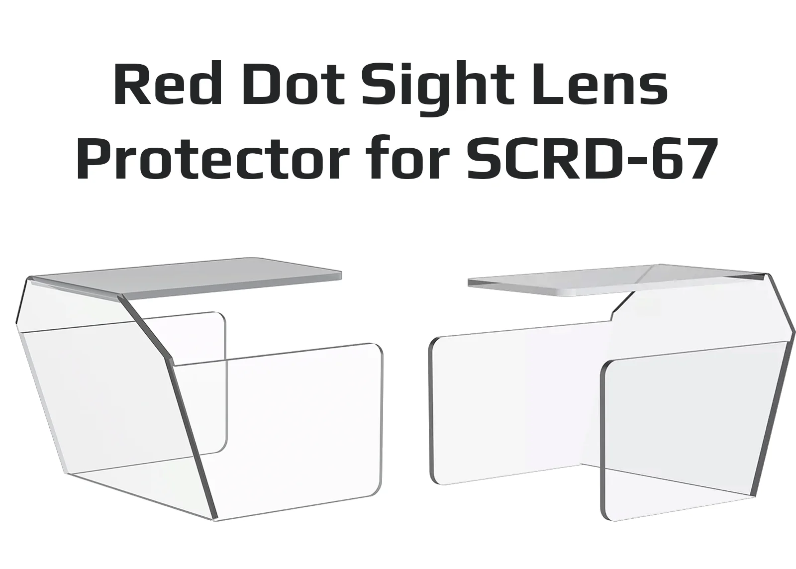Protector de acrílico transparente para lente de mira