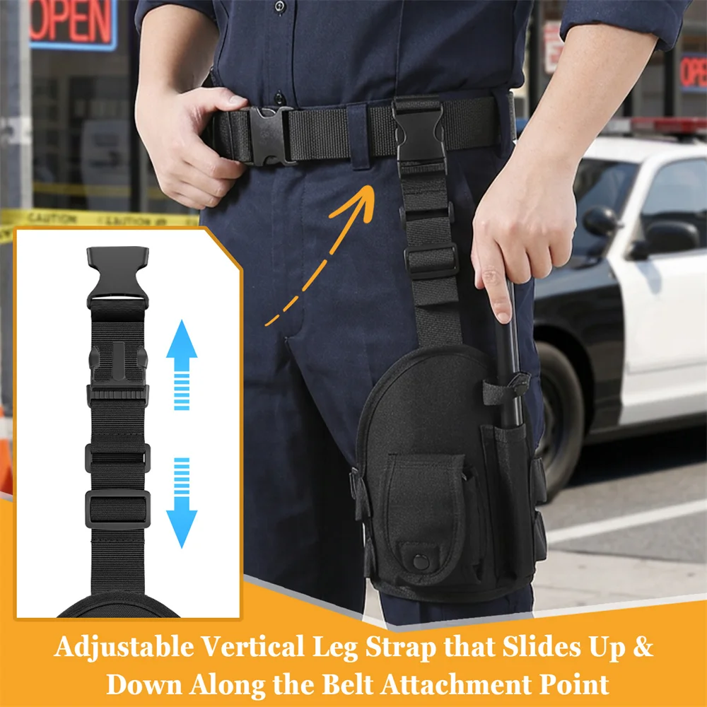 Funda táctica de pierna extracción rápida para bastón y cadenas - imagen 4