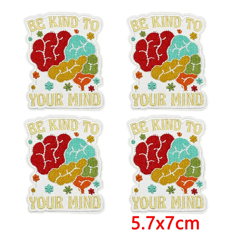 Parche termoadhesivo de salud mental para chaquetas y mochilas - imagen 2
