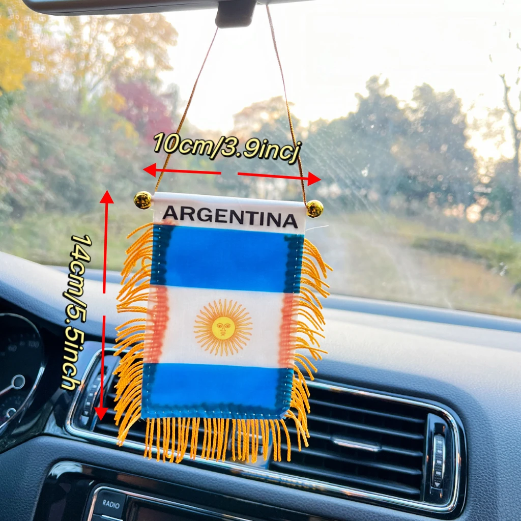 Banderines poliéster resistente Argentina para decoración de coche - imagen 4