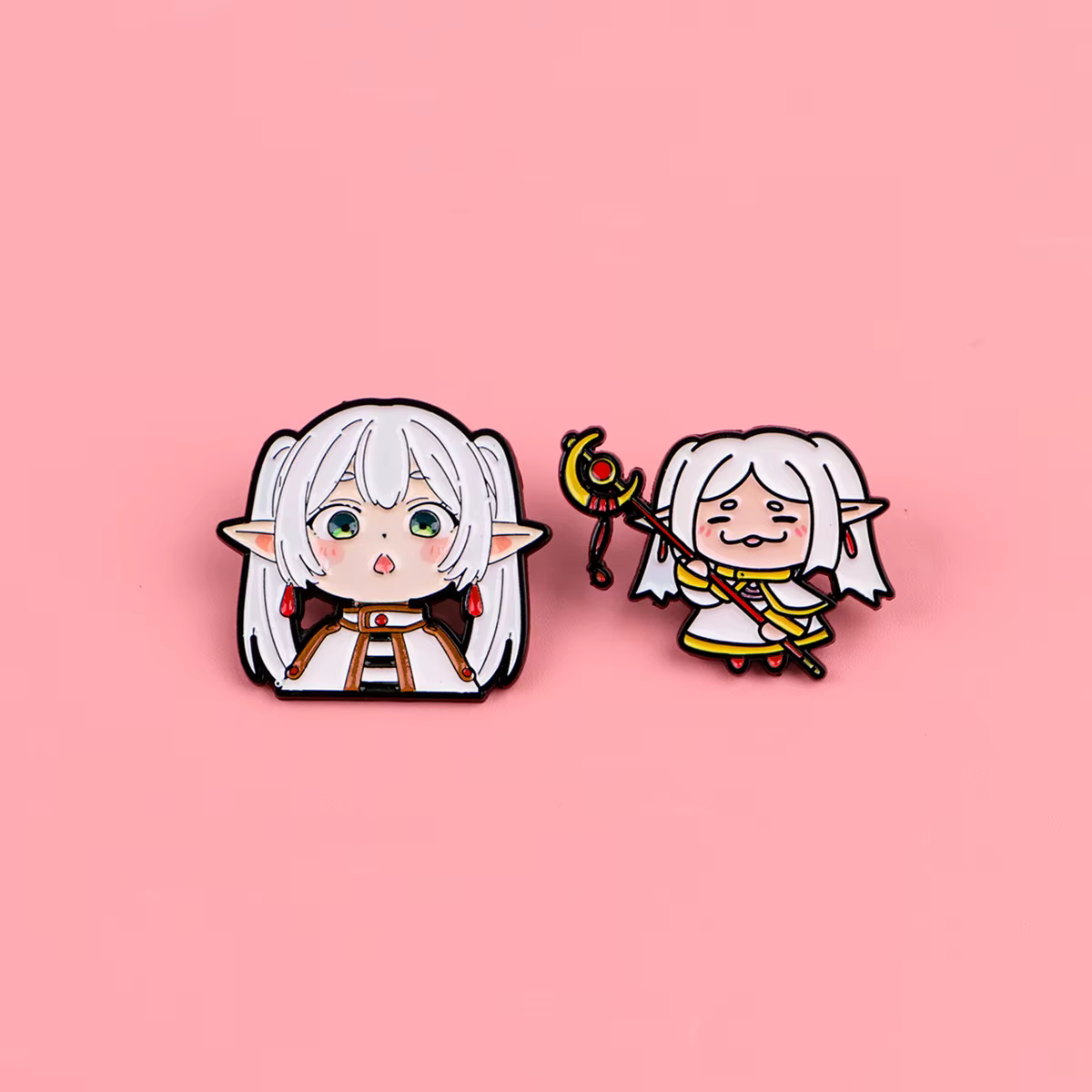 Broche de metal esmaltado elfo dibujo animado para mochila - imagen 2