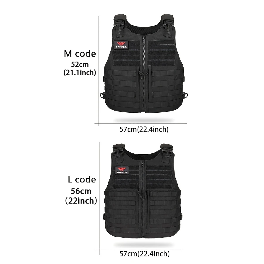 Chaleco táctico YAKODA con sistema MOLLE frontal