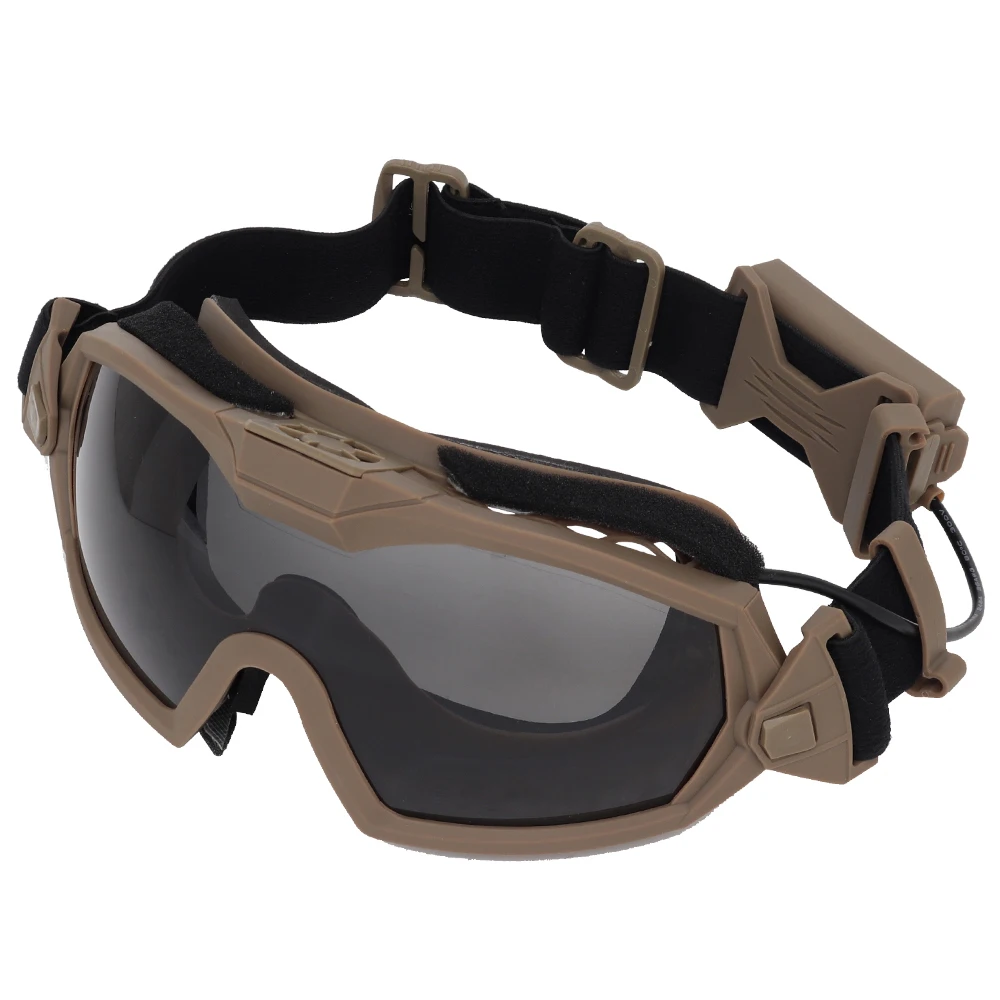 Gafas tácticas antiniebla Airsoft doble lente microventilador - imagen 3