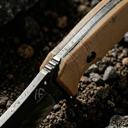 Cuchillo fijo de acero alta calidad para exteriores y emergencia