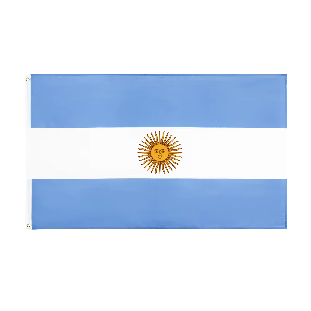Bandera Argentina de Arg Ar en tamaño 90x150 para decoración