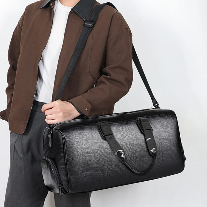 Bolsa bandolera viaje gimnasio con compartimento zapatos - imagen 4