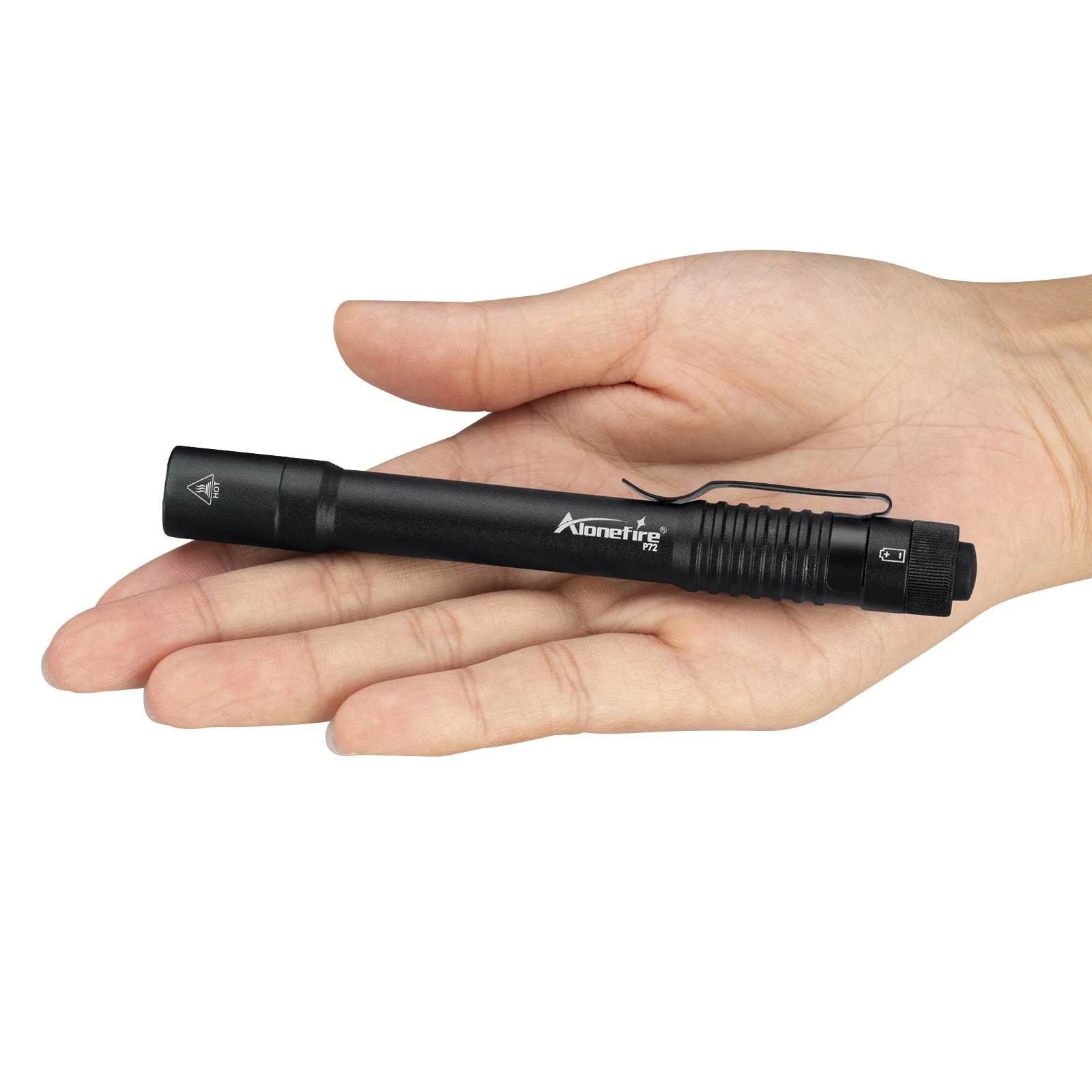 Alonefire P72 Linterna LED táctica de bolsillo aluminio para exterior - imagen 3