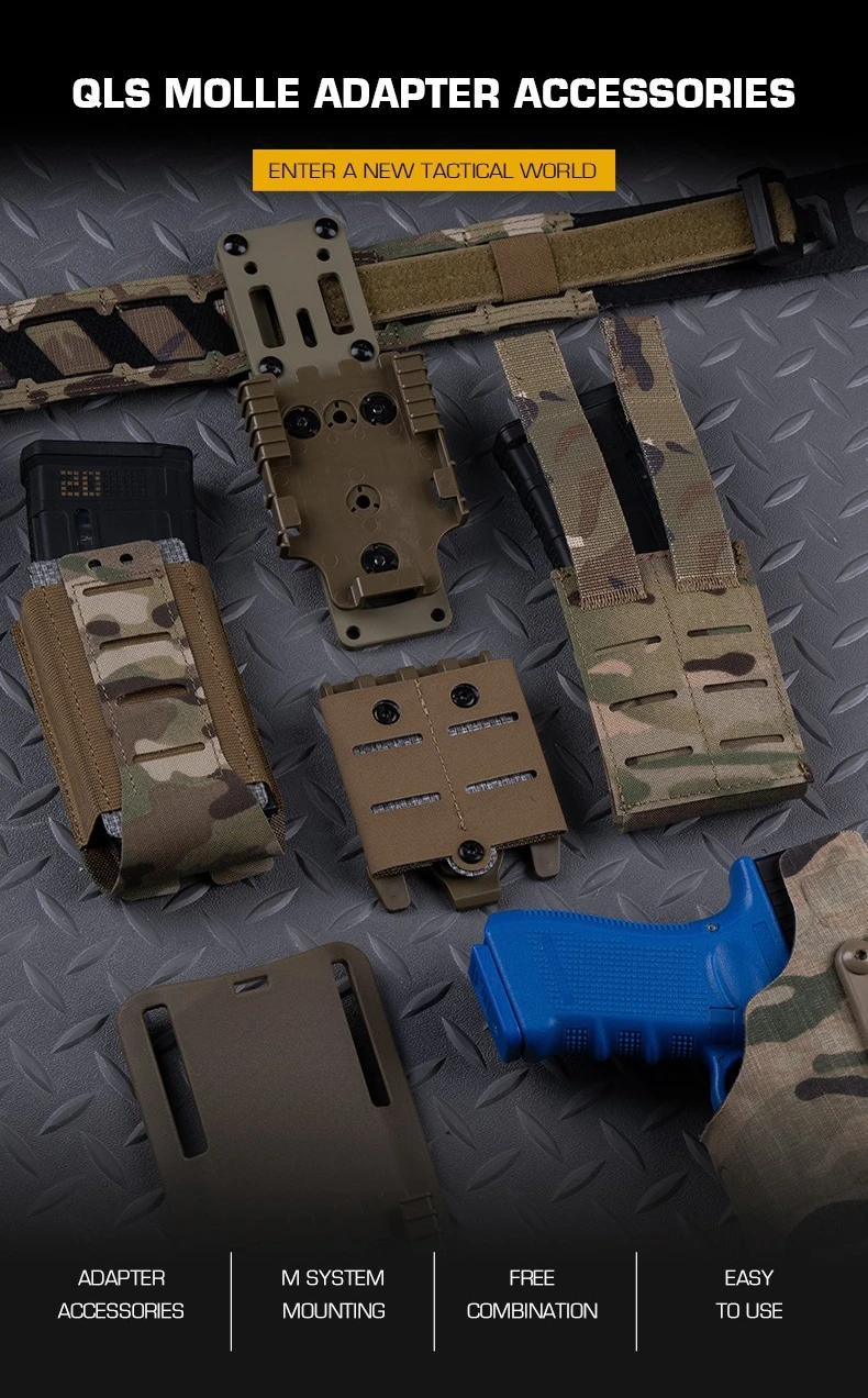 Accesorios adaptadores QLS MOLLE M CLUSGO BK/CB