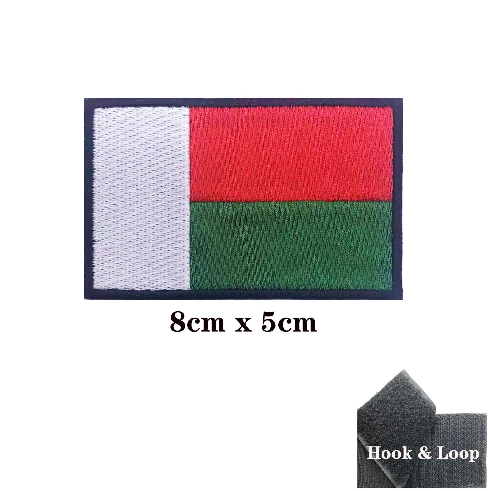 Parche bordado Madagascar para banda de brazo con velcro - imagen 3