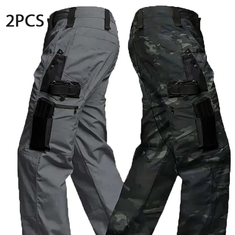 Pantalones tácticos multicampoo con bolsillos de carga - imagen 3