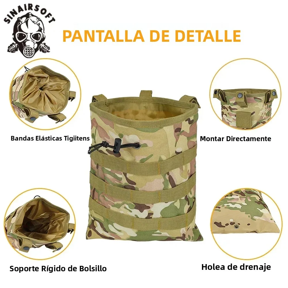 Bolsa MOLLE Enrollable SINAIRSOFT Porta-Revistas Táctica - imagen 4