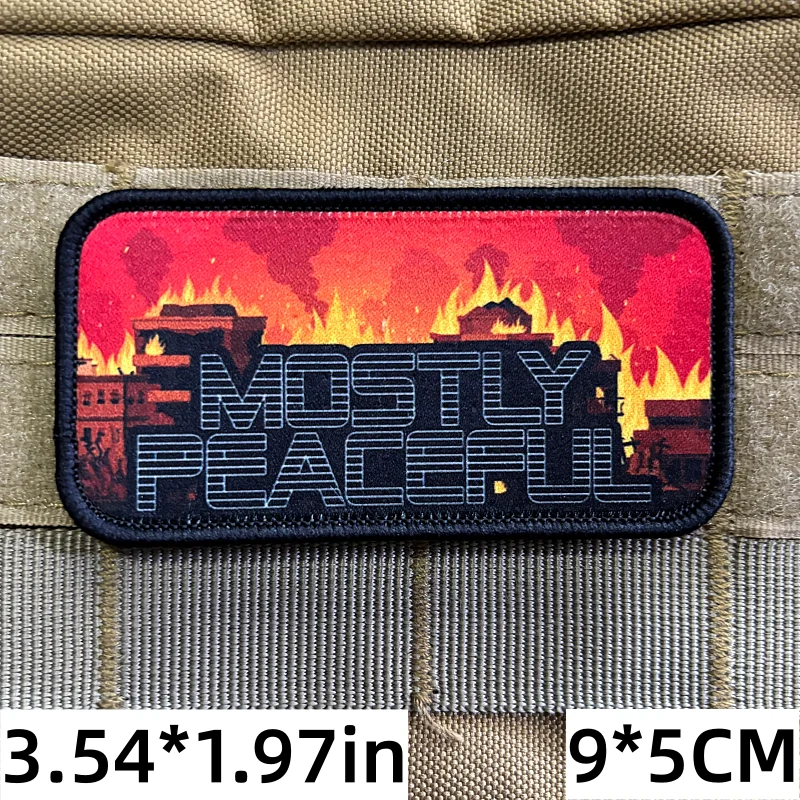 Parche táctico velcro con frase sarcasmo para mochila militar