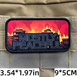 Parche táctico velcro con frase sarcasmo para mochila militar