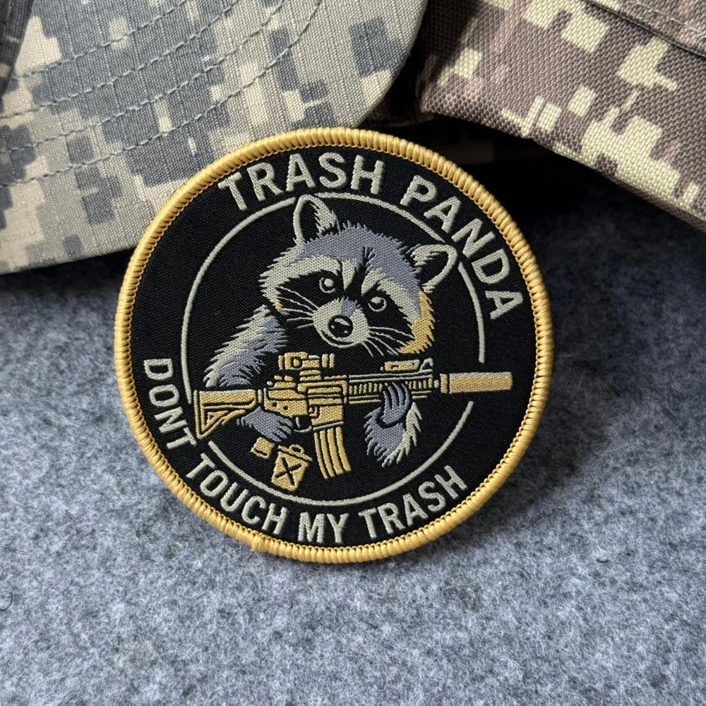 Mapache Trash Panda – Parche táctico con velcro para gorra o mochila - imagen 5